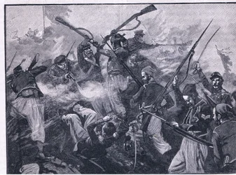Los franceses en el Malakoff 1855 d.C.